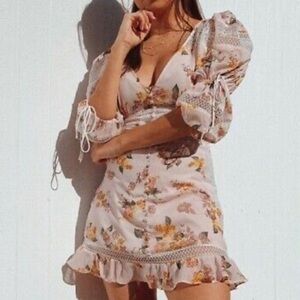 For love & lemons Floral Mini Dress
